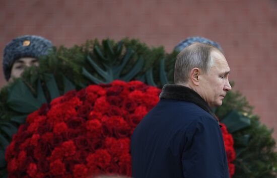 Russia Putin Defender Of The Fatherland Day