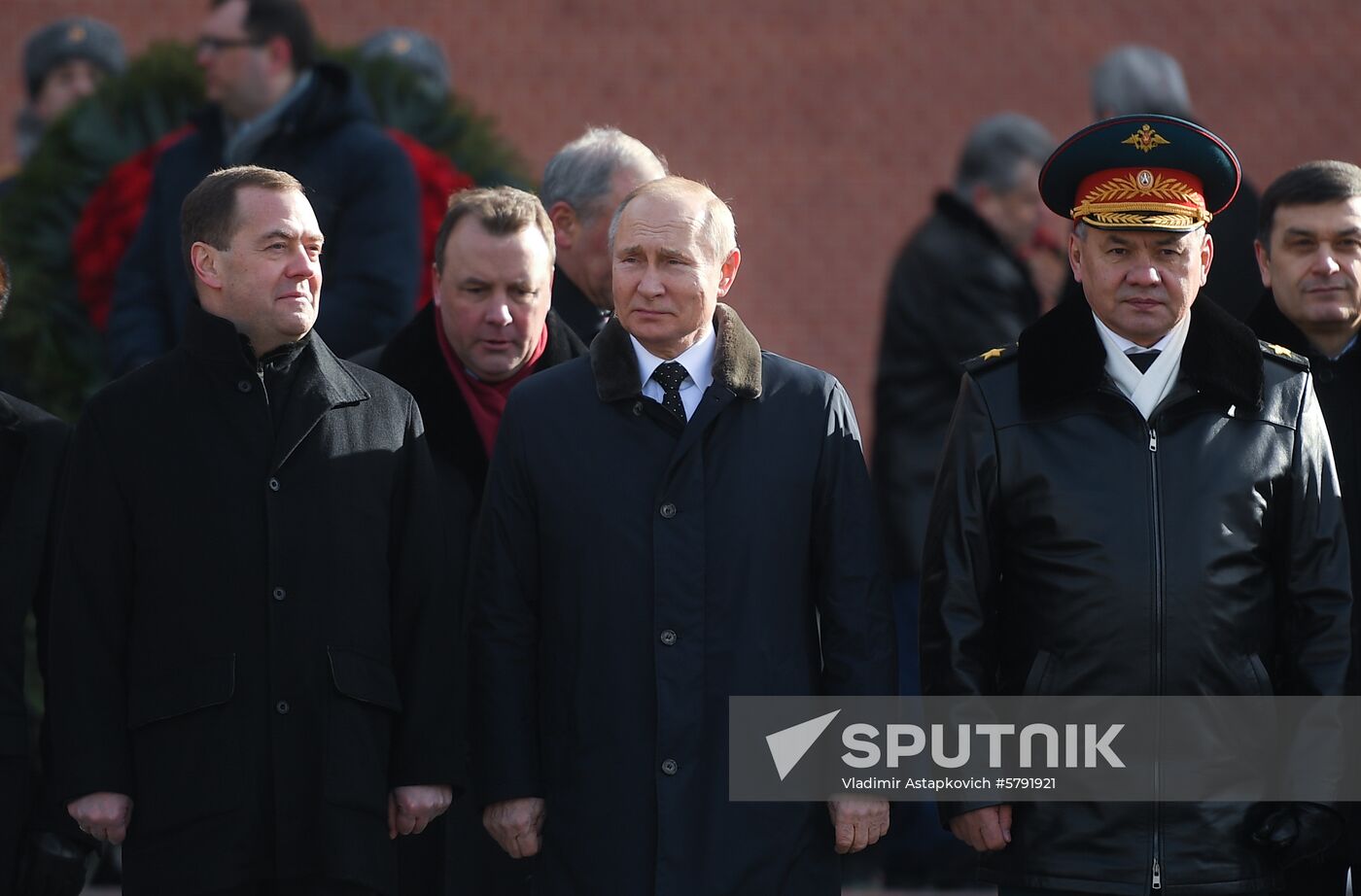 Russia Putin Defender Of The Fatherland Day