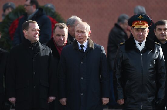 Russia Putin Defender Of The Fatherland Day