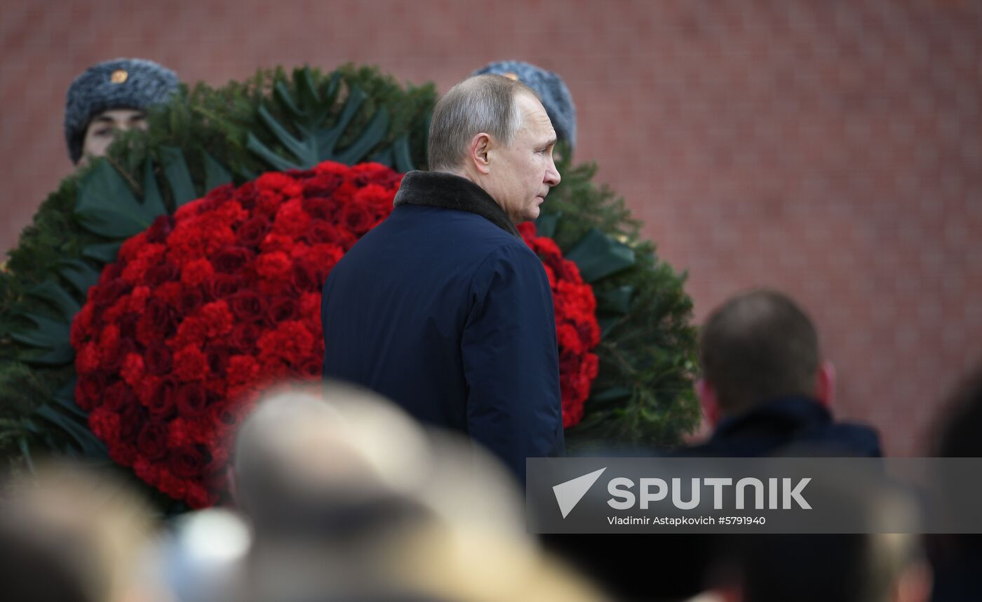 Russia Putin Defender Of The Fatherland Day