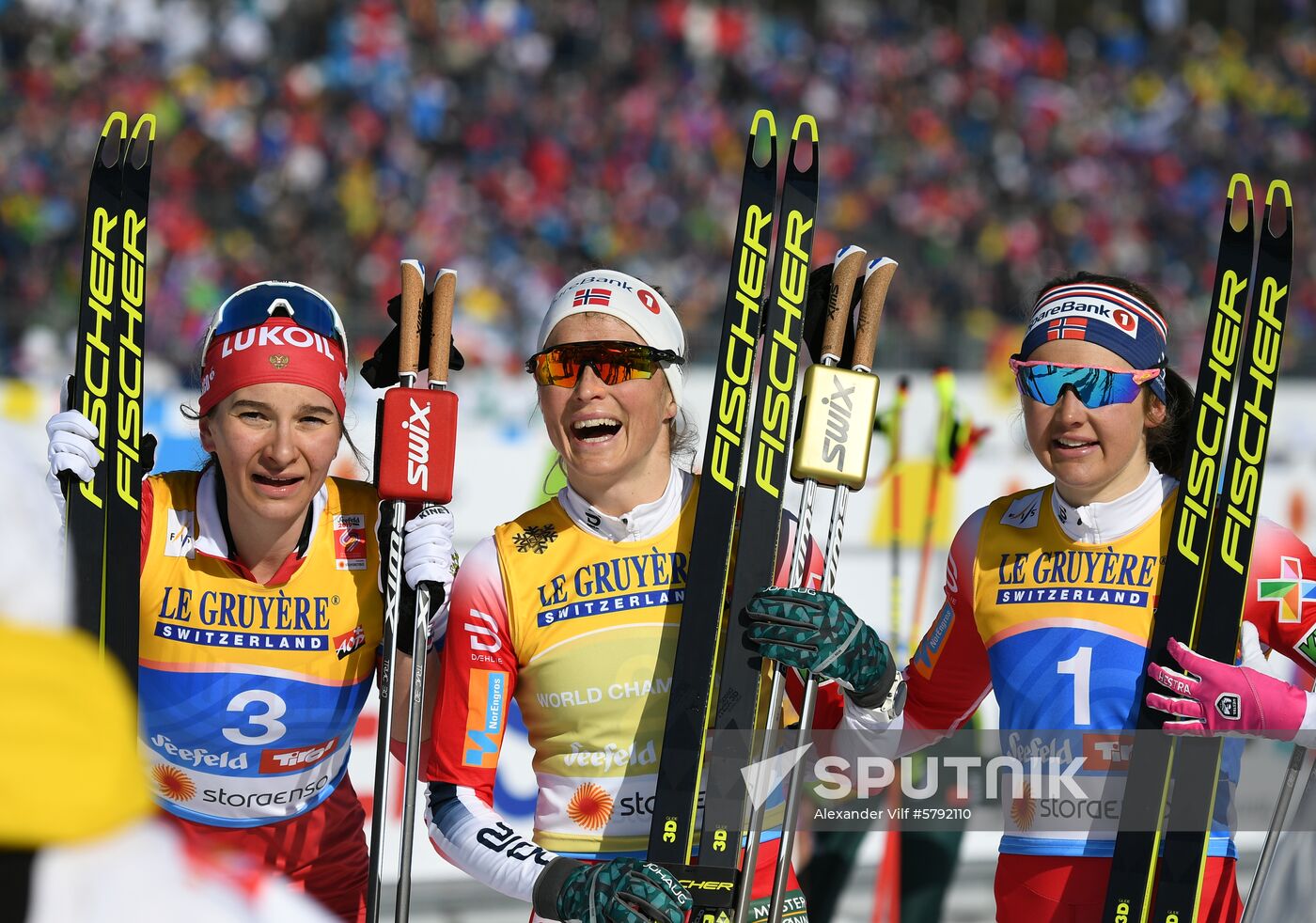 Austria Ski World Championships Skiathlon Women