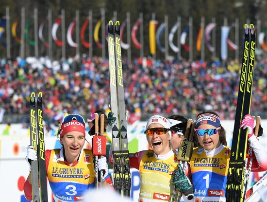 Austria Ski World Championships Skiathlon Women