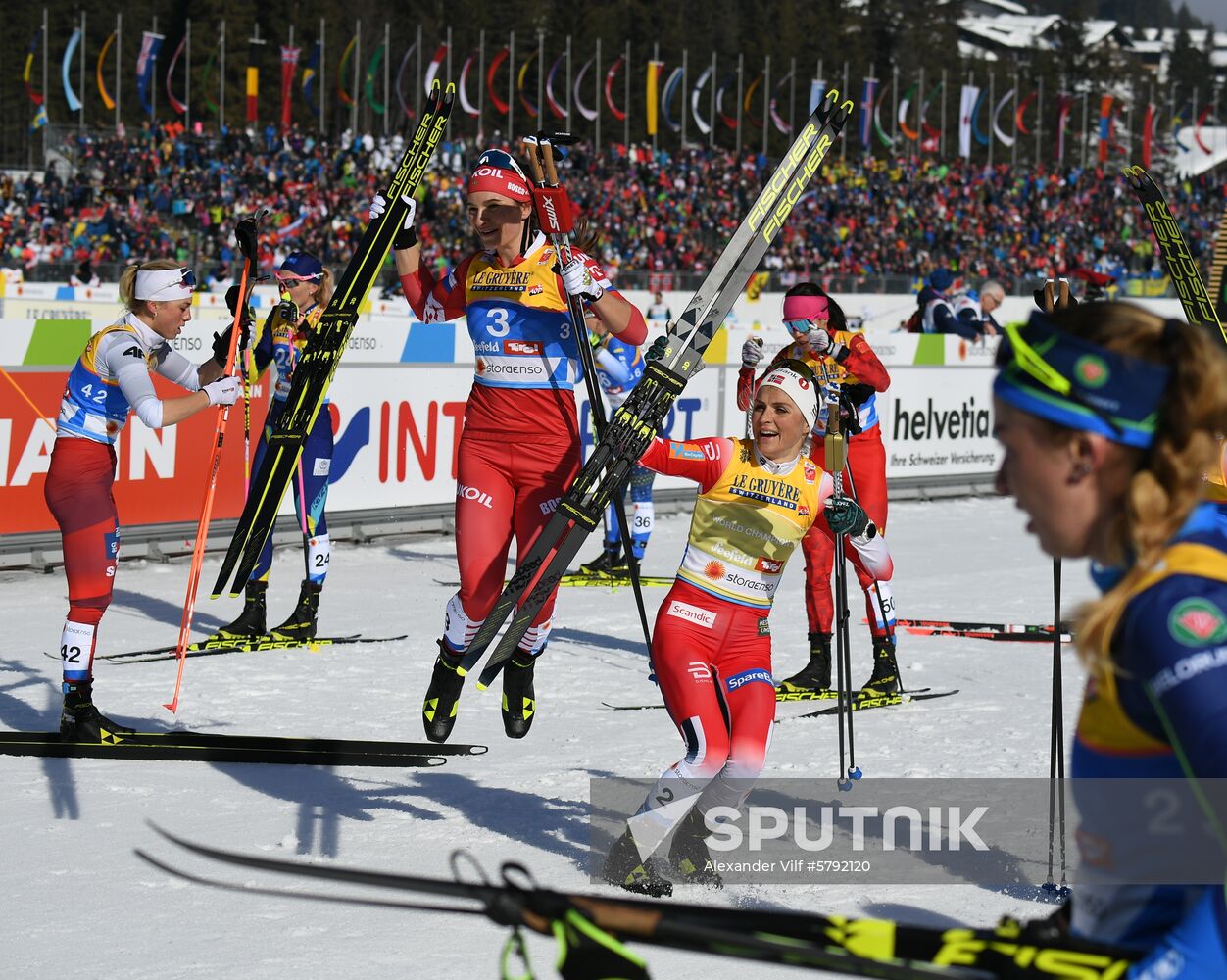 Austria Ski World Championships Skiathlon Women