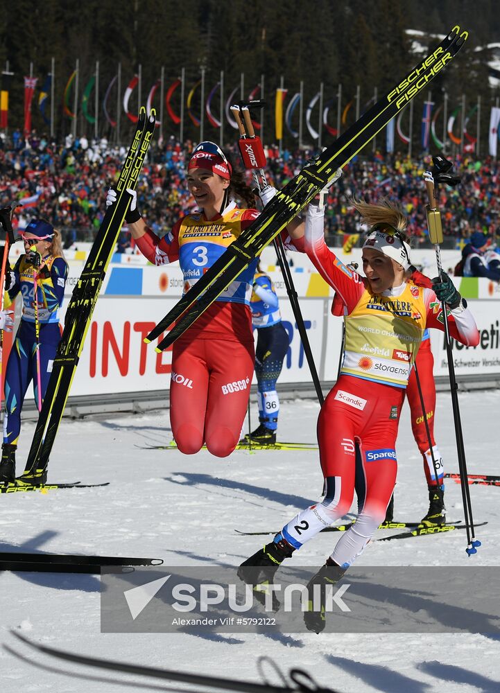 Austria Ski World Championships Skiathlon Women