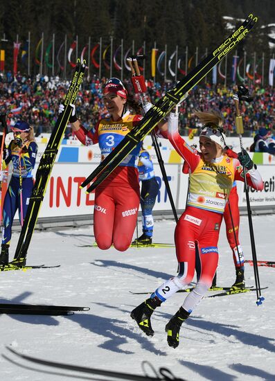 Austria Ski World Championships Skiathlon Women