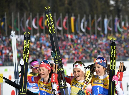 Austria Ski World Championships Skiathlon Women