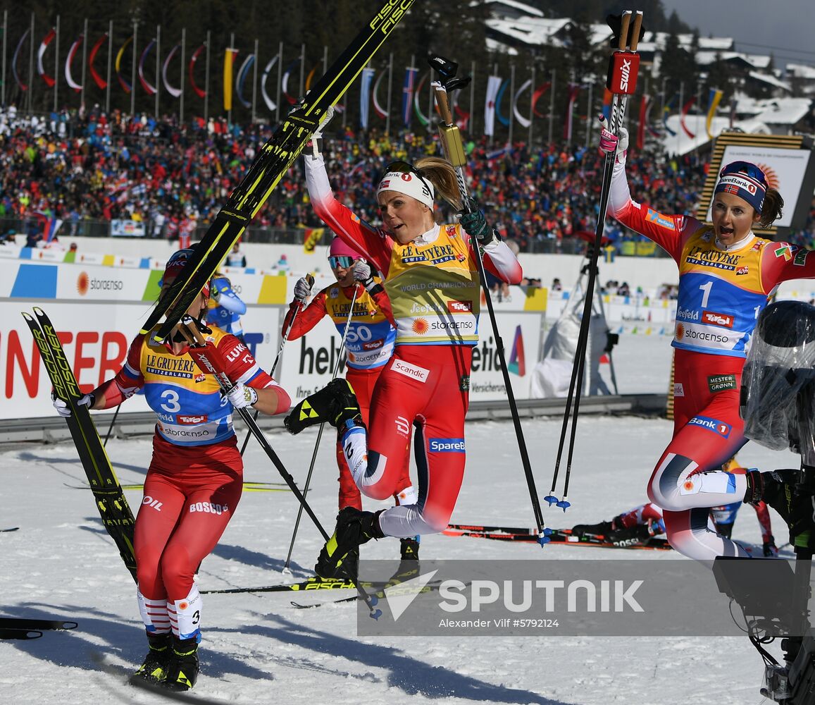 Austria Ski World Championships Skiathlon Women