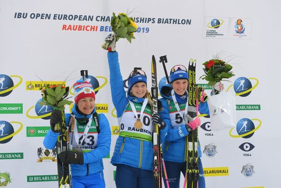 Belarus Biathlon European Championships Sprint Women