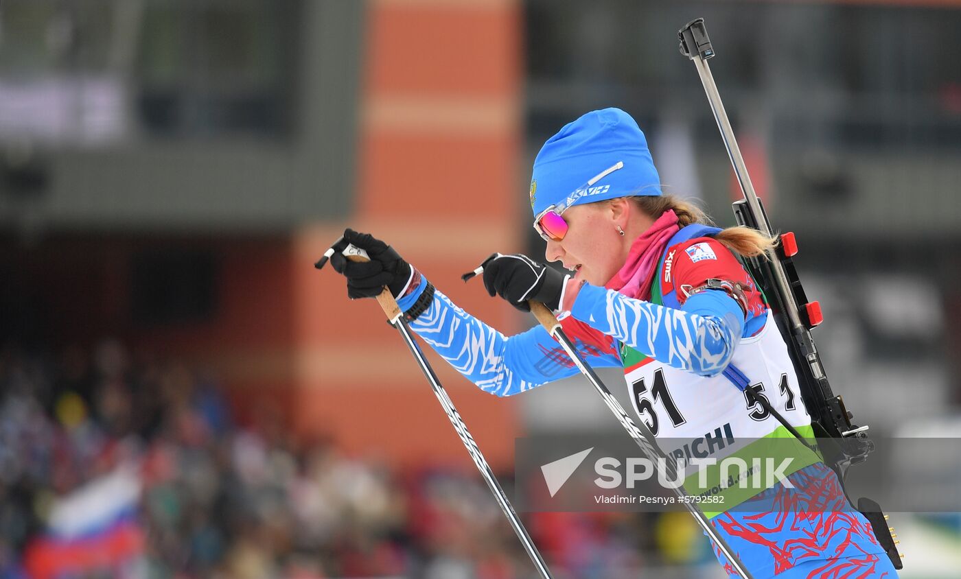 Belarus Biathlon European Championships Sprint Women