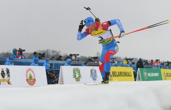 Belarus Biathlon European Championships Pursuit Men