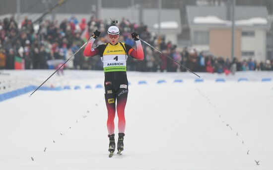 Belarus Biathlon European Championships Pursuit Men