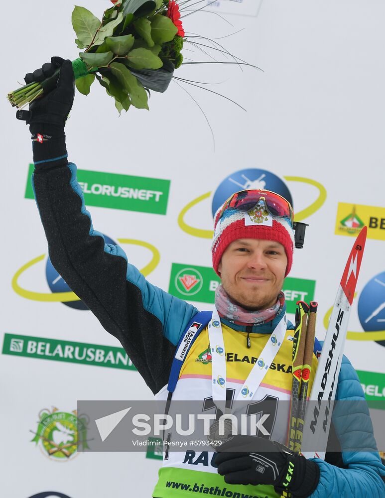 Belarus Biathlon European Championships Pursuit Men