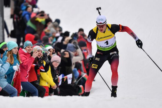 Belarus Biathlon European Championships Pursuit Men
