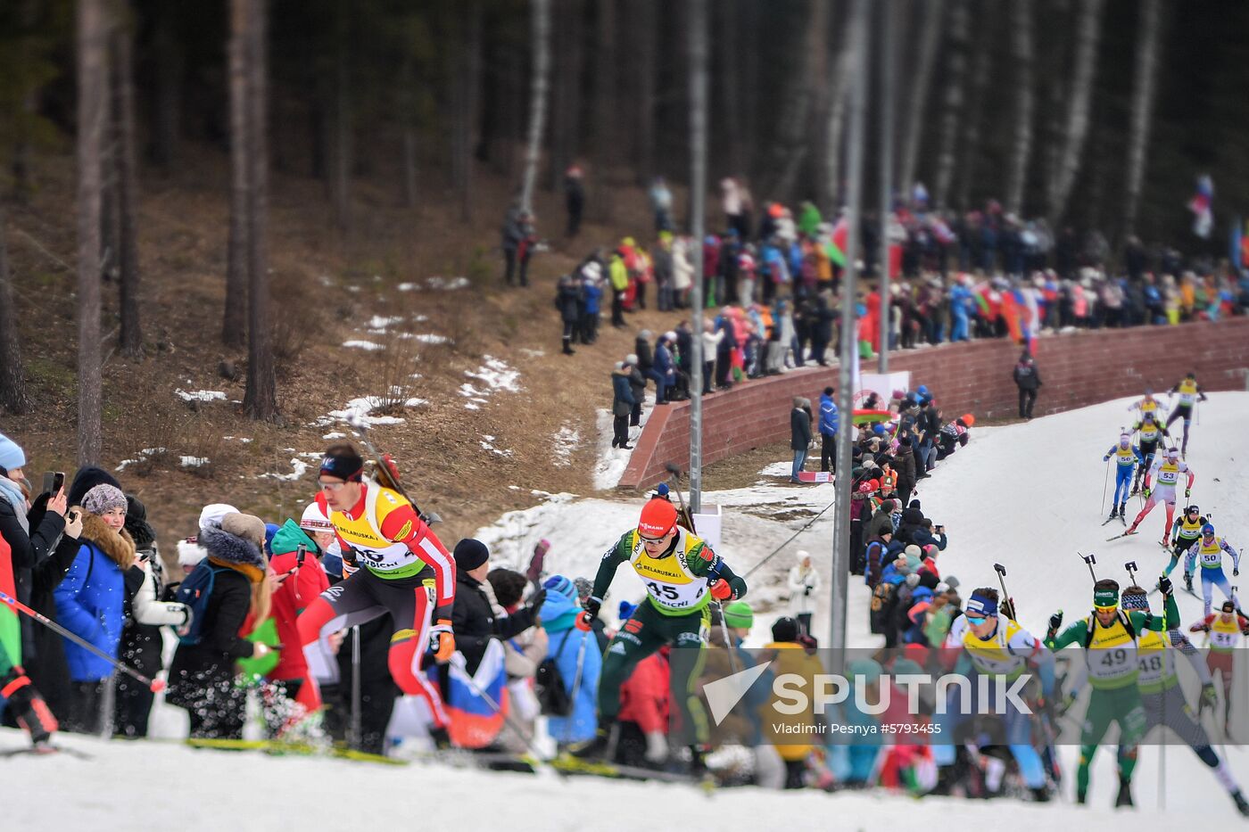 Belarus Biathlon European Championships Pursuit Men