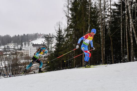Belarus Biathlon European Championships Pursuit Men
