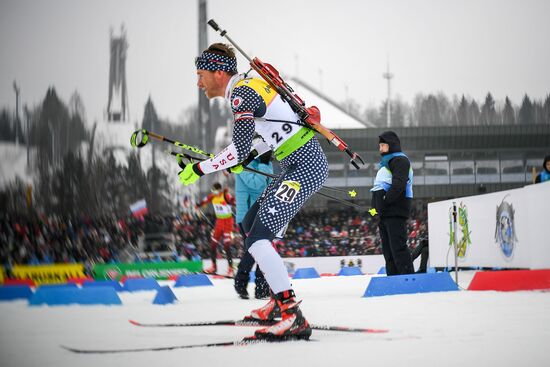 Belarus Biathlon European Championships Pursuit Men