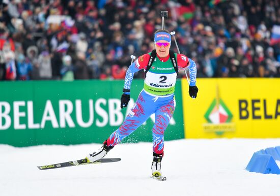 Belarus Biathlon European Championships Pursuit Women