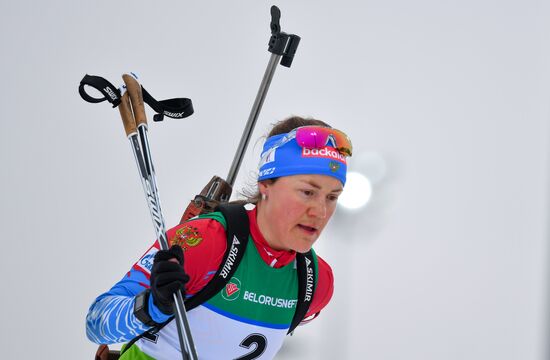 Belarus Biathlon European Championships Pursuit Women