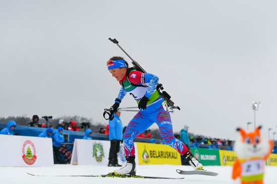 Belarus Biathlon European Championships Pursuit Women