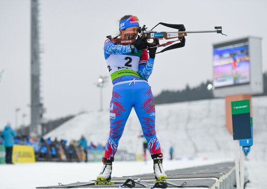 Belarus Biathlon European Championships Pursuit Women