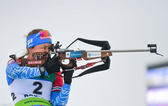 Belarus Biathlon European Championships Pursuit Women