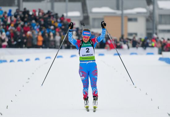 Belarus Biathlon European Championships Pursuit Women