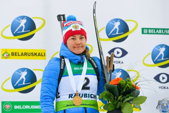 Belarus Biathlon European Championships Pursuit Women