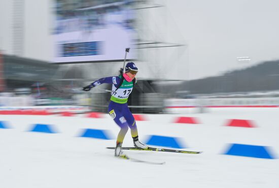 Belarus Biathlon European Championships Pursuit Women