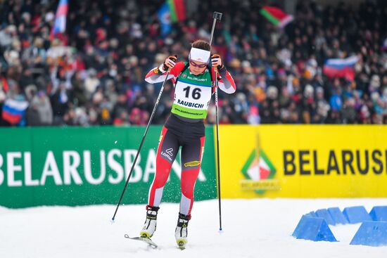 Belarus Biathlon European Championships Pursuit Women
