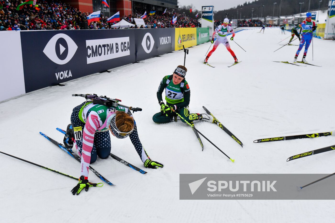 Belarus Biathlon European Championships Pursuit Women