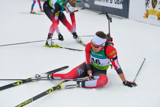 Belarus Biathlon European Championships Pursuit Women