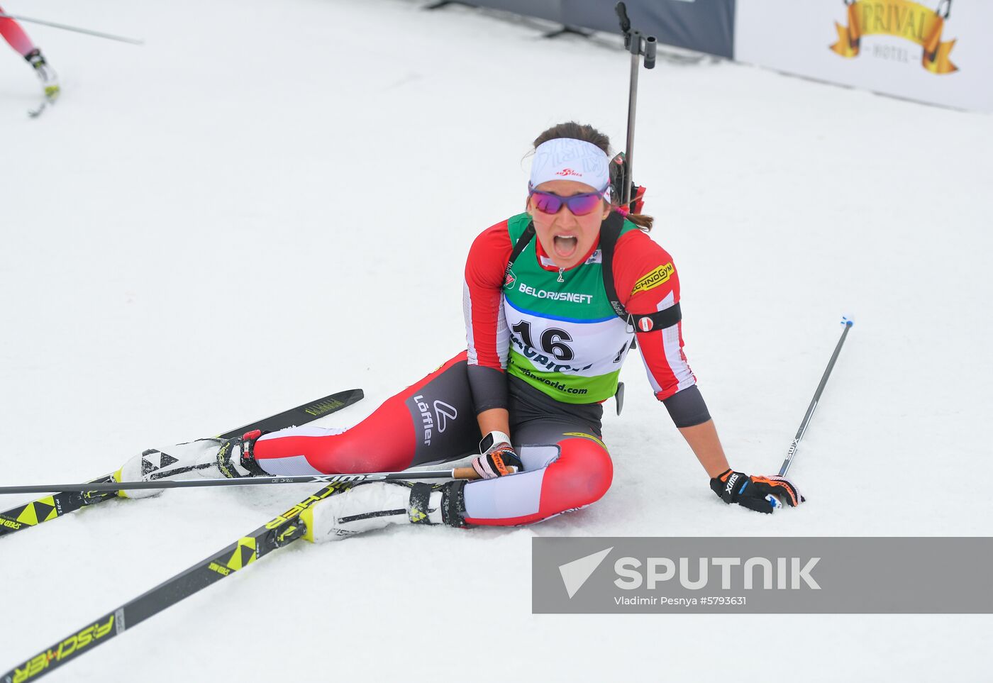 Belarus Biathlon European Championships Pursuit Women