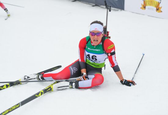 Belarus Biathlon European Championships Pursuit Women