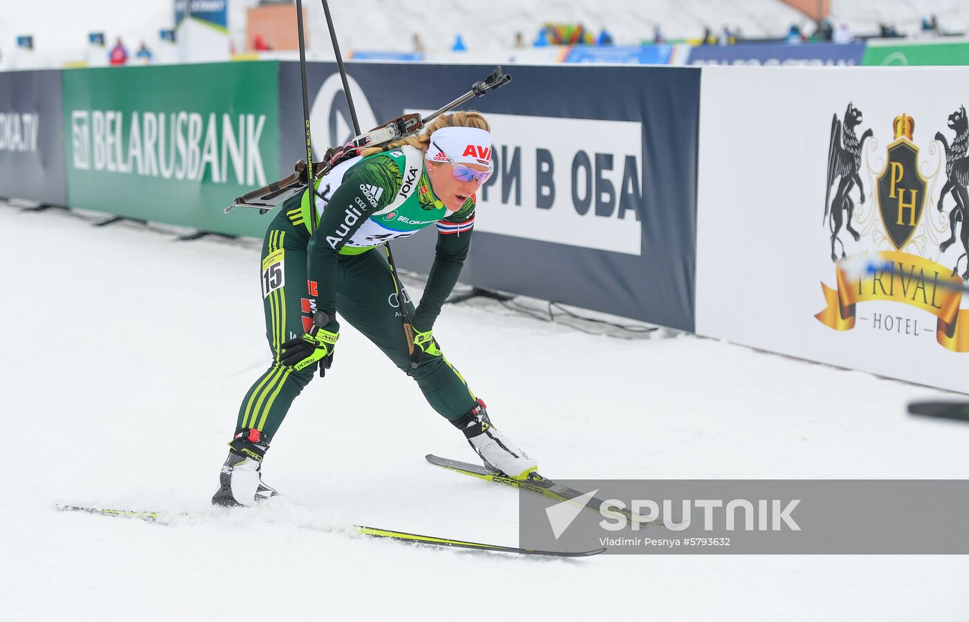 Belarus Biathlon European Championships Pursuit Women