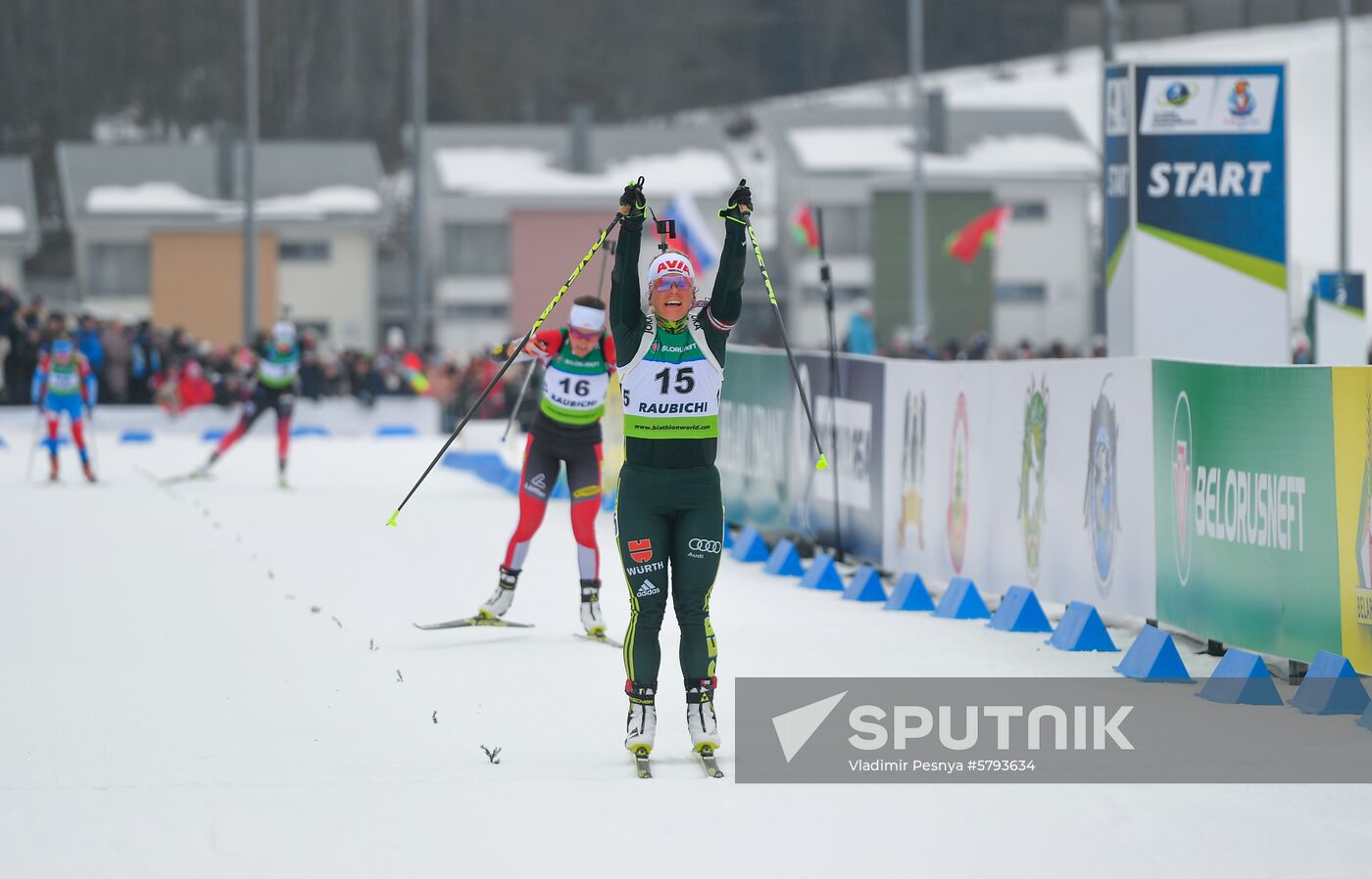 Belarus Biathlon European Championships Pursuit Women
