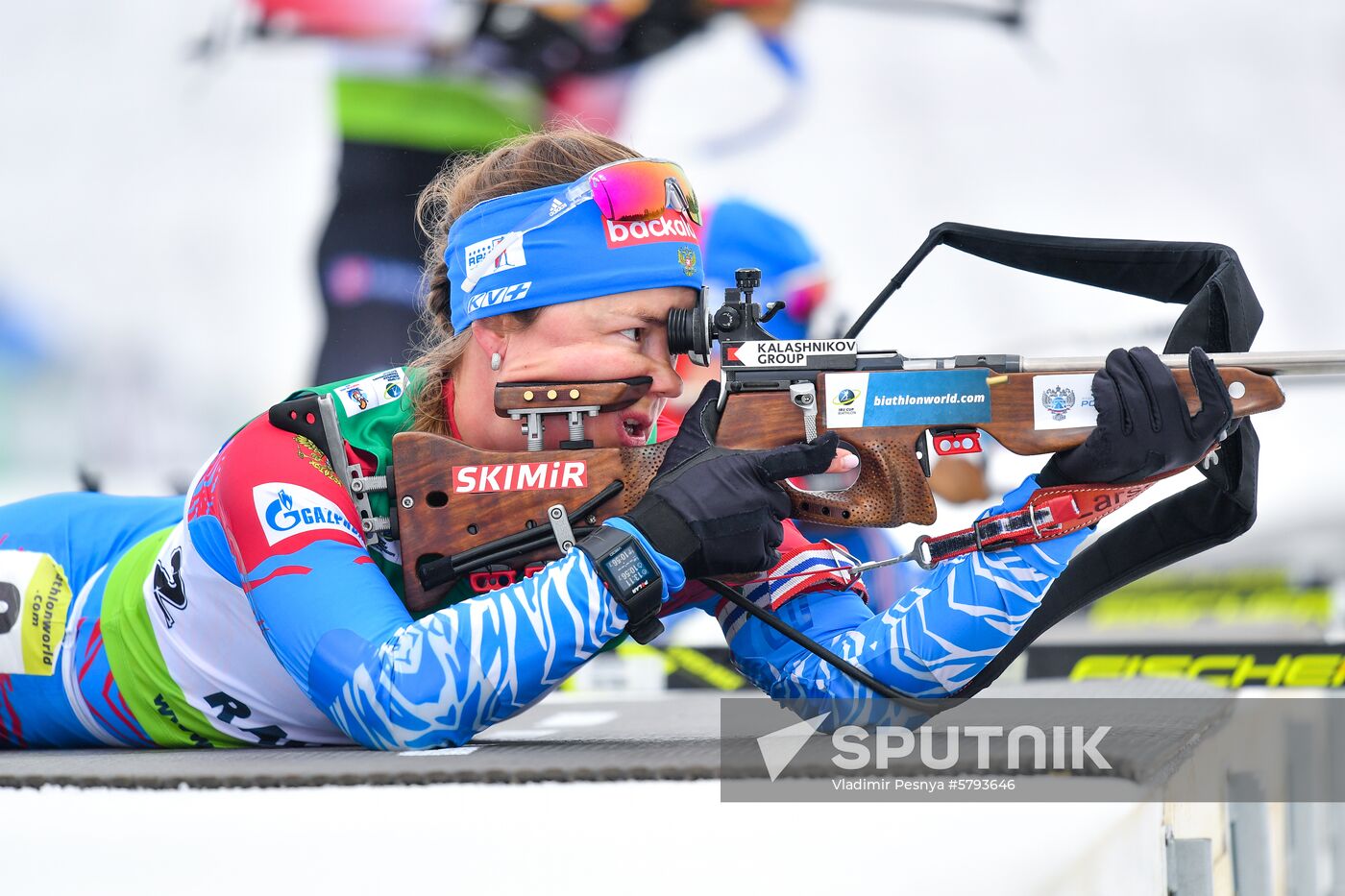 Belarus Biathlon European Championships Pursuit Women