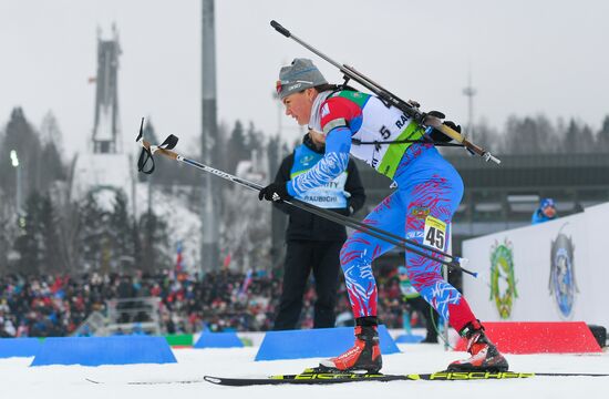 Belarus Biathlon European Championships Pursuit Women