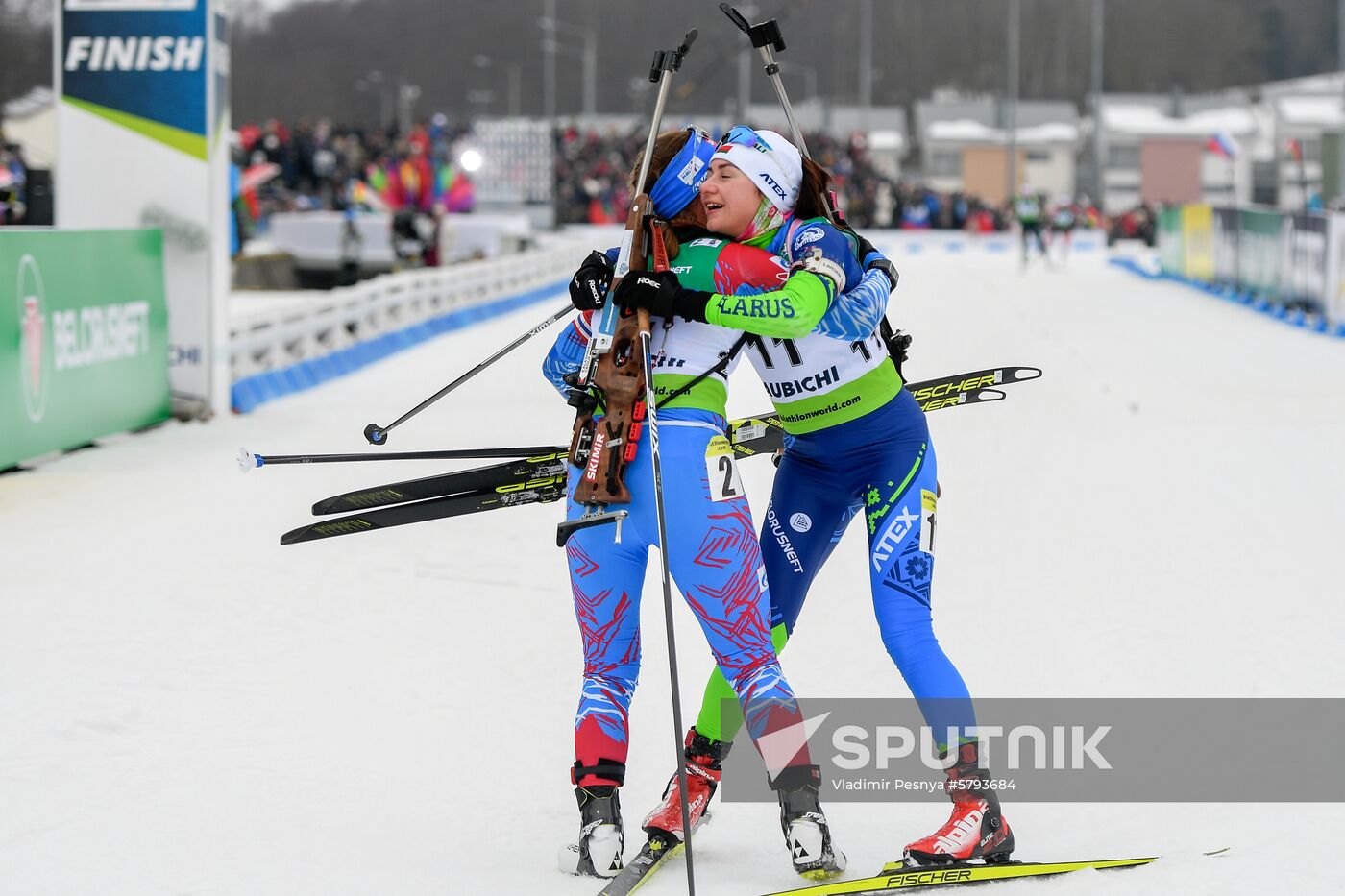 Belarus Biathlon European Championships Pursuit Women