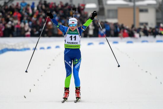 Belarus Biathlon European Championships Pursuit Women