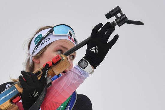 Belarus Biathlon European Championships Pursuit Women