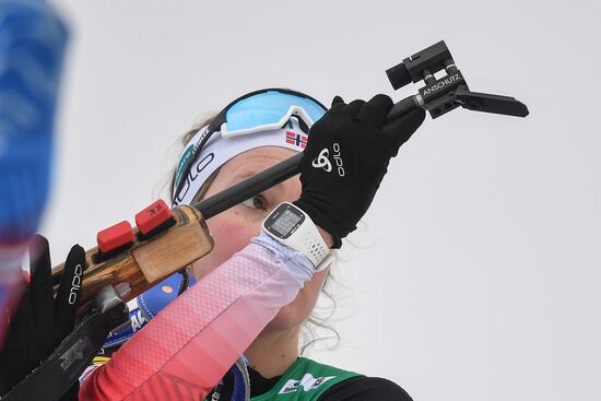 Belarus Biathlon European Championships Pursuit Women