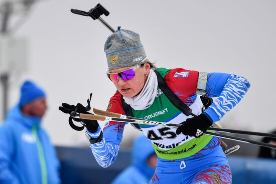 Belarus Biathlon European Championships Pursuit Women