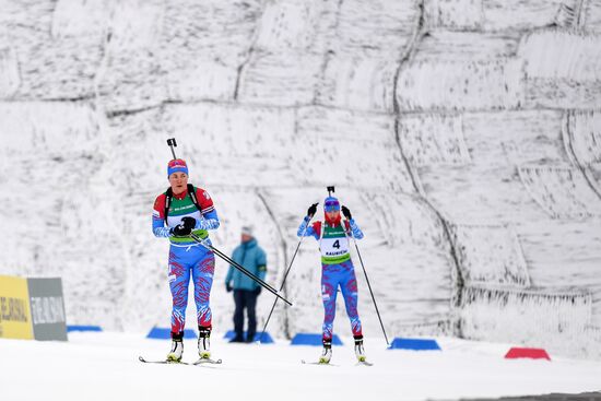 Belarus Biathlon European Championships Pursuit Women