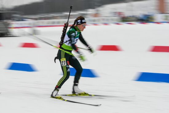 Belarus Biathlon European Championships Pursuit Women