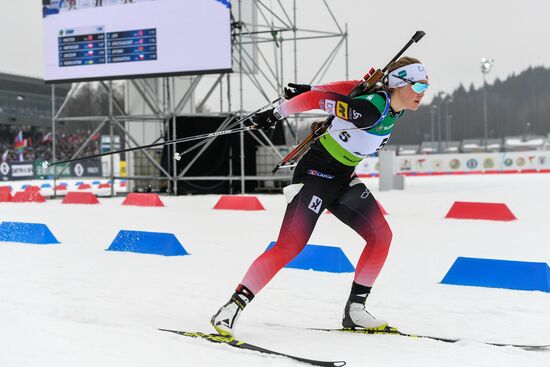 Belarus Biathlon European Championships Pursuit Women