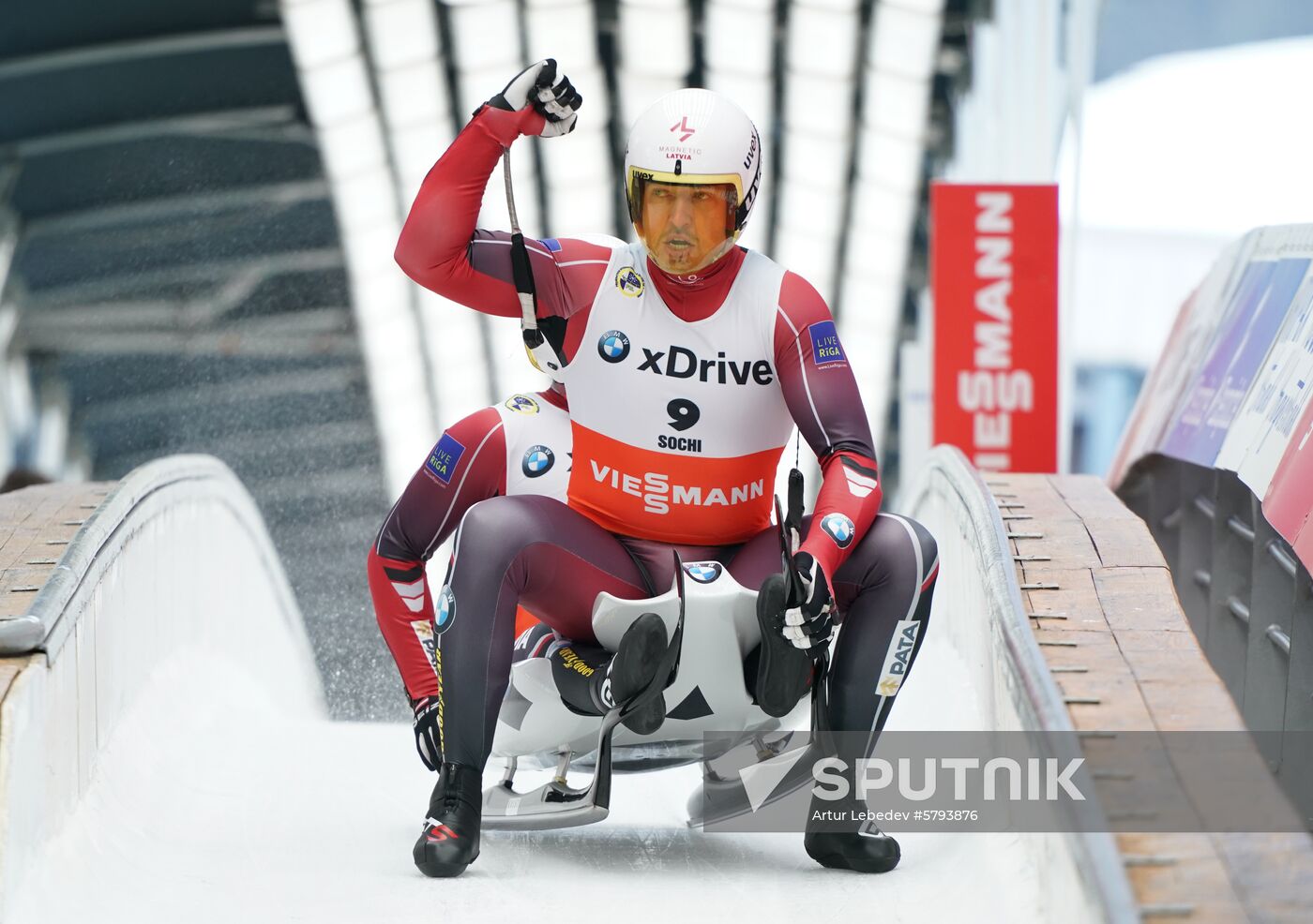 Russia Luge World Cup Sprint Doubles Men