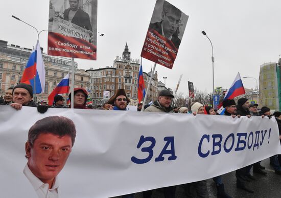Russia Nemtsov March