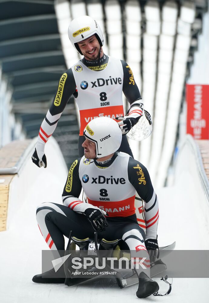 Russia Luge World Cup Sprint Doubles Men