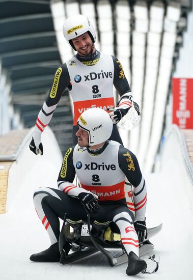 Russia Luge World Cup Sprint Doubles Men