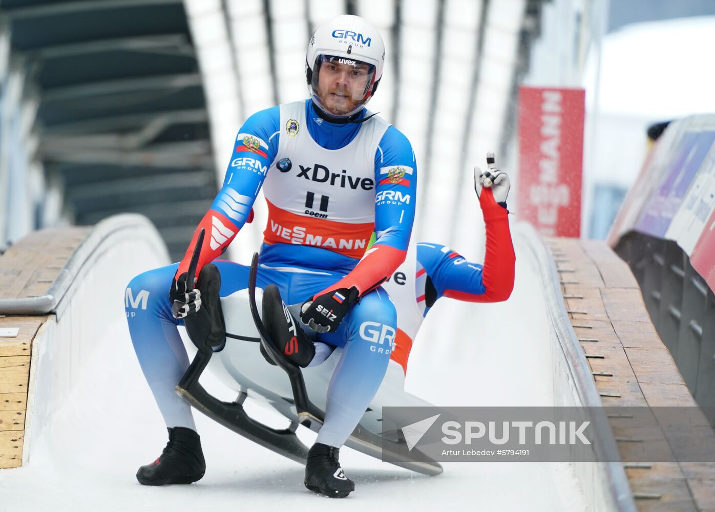 Russia Luge World Cup Sprint Doubles Men